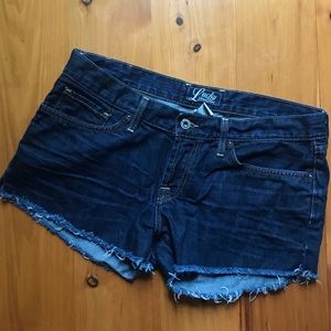 Lucky Brand dark jean shorts
